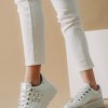 Δίπατα metallic sneakers με τρουκς 330.BK12-L ΑΣΗΜΙ