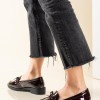 Loafers λουστρίνι με διακοσμητικό φιογκάκι 330.5301-LU ΜΠΟΡΝΤΩ