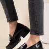 Tracksole block-heeled loafer 330.D2737A-L ΜΑΥΡΟ