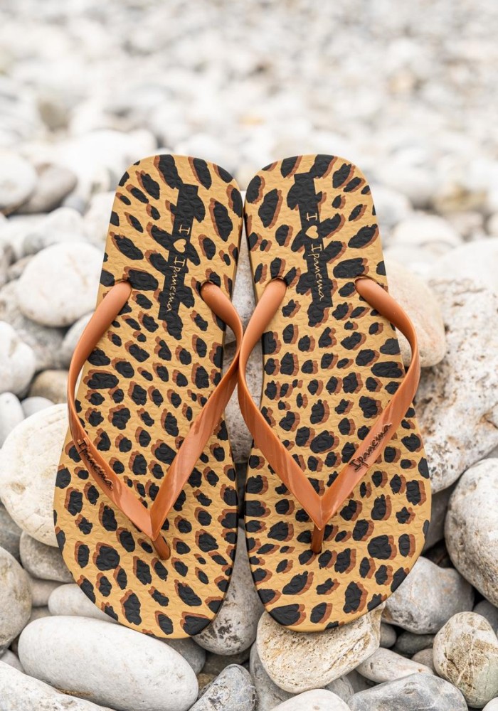 Ipanema γυναικείες leopar σαγιονάρες δίχαλο 004.780-23354-P ΛΕΟΠΑΡ