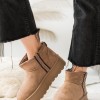 Suede μποτάκια με εσωτερική γούνα 330.9537-C ΠΟΥΡΟ