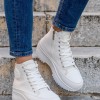 Refresh πάνινα sneakers με ιδιαίτερη σόλα 395.170846-F ΑΣΠΡΟ