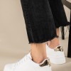 Δίσολα basic tennis sneakers 431.MS4036-L ΑΣΠΡΟ/ΧΡΥΣΟ