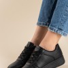 Δίσολα sneakers με εξωτερικές ραφές 431.LY357-L ΜΑΥΡΟ