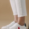 Tennis sneakers με διακοσμητικό στο πλάι 330.C891-L ΑΣΠΡΟ/ΚΟΚΚΙΝΟ