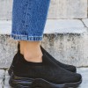 Chunky slip-on sneakers τύπου κάλτσα 416.LY505-F ΜΑΥΡΟ