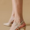 Slingback γόβες με λουράκι με δέσιμο στο πλάι 013.860-L NUDE