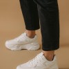 Chunky sneakers σε συνδυασμό υλικών 330.JR106-L ΑΣΠΡΟ