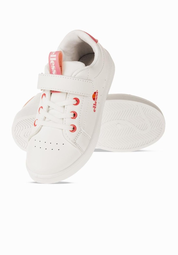 ELLESSE Παιδικό sneaker με velcro 034.494-G-L ΑΣΠΡΟ/ΡΟΖ