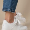 Δίσολα sneakers με εξωτερικές ραφές 431.LY357-L ΑΣΠΡΟ