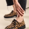 Δετό loafer με animal print 330.2502-PS ΛΕΟΠΑΡ