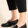 Flat basic loafers 431.XY708-L ΜΑΥΡΟ