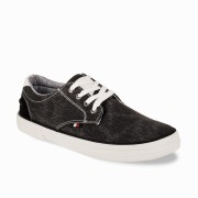 Ανδρικά υφασμάτινα sneakers 330.C656-F ΜΑΥΡΟ/ΑΣΠΡΟ