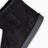 Suede μποτάκι με εσωτερική γούνα 431.DM992-C ΜΑΥΡΟ