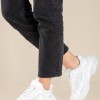 Running sneakers σε συνδυασμό υλικών 431.LY720-L ΑΣΠΡΟ