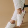 Tennis sneakers με glitter γύρω από την σόλα 330.D7984-L ΑΣΠΡΟ/ΡΟΖ