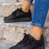 Casual δίπατα sneakers 330.LYR468-L ΜΑΥΡΟ