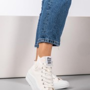 Refresh πάνινα sneakers με διπλή σόλα 395.170676-F ΑΣΠΡΟ