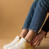 Chunky sneakers με διχρωμίες 330.9189-L ΑΣΠΡΟ/ΚΙΤΡΙΝΟ