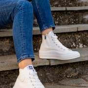 Refresh πάνινα sneakers με διπλή σόλα 395.170676-F ΑΣΠΡΟ