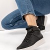 Μποτάκι sneaker με διπλή σόλα και velcro 330.BH182-L ΜΑΥΡΟ