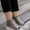 Δίσολα πάνινα sneakers μποτάκια 330.LY621-F ΑΣΠΡΟ/ΛΕΟΠΑΡ