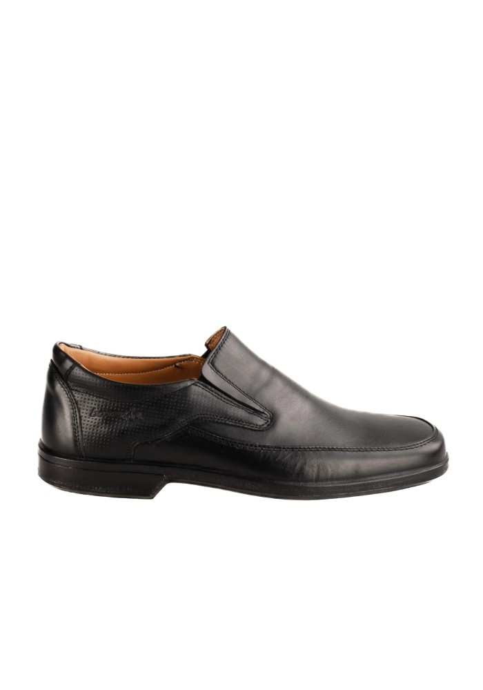 BOXER δερμάτινα ανατομικά loafers-μοκασίνια 031.10094-L ΜΑΥΡΟ