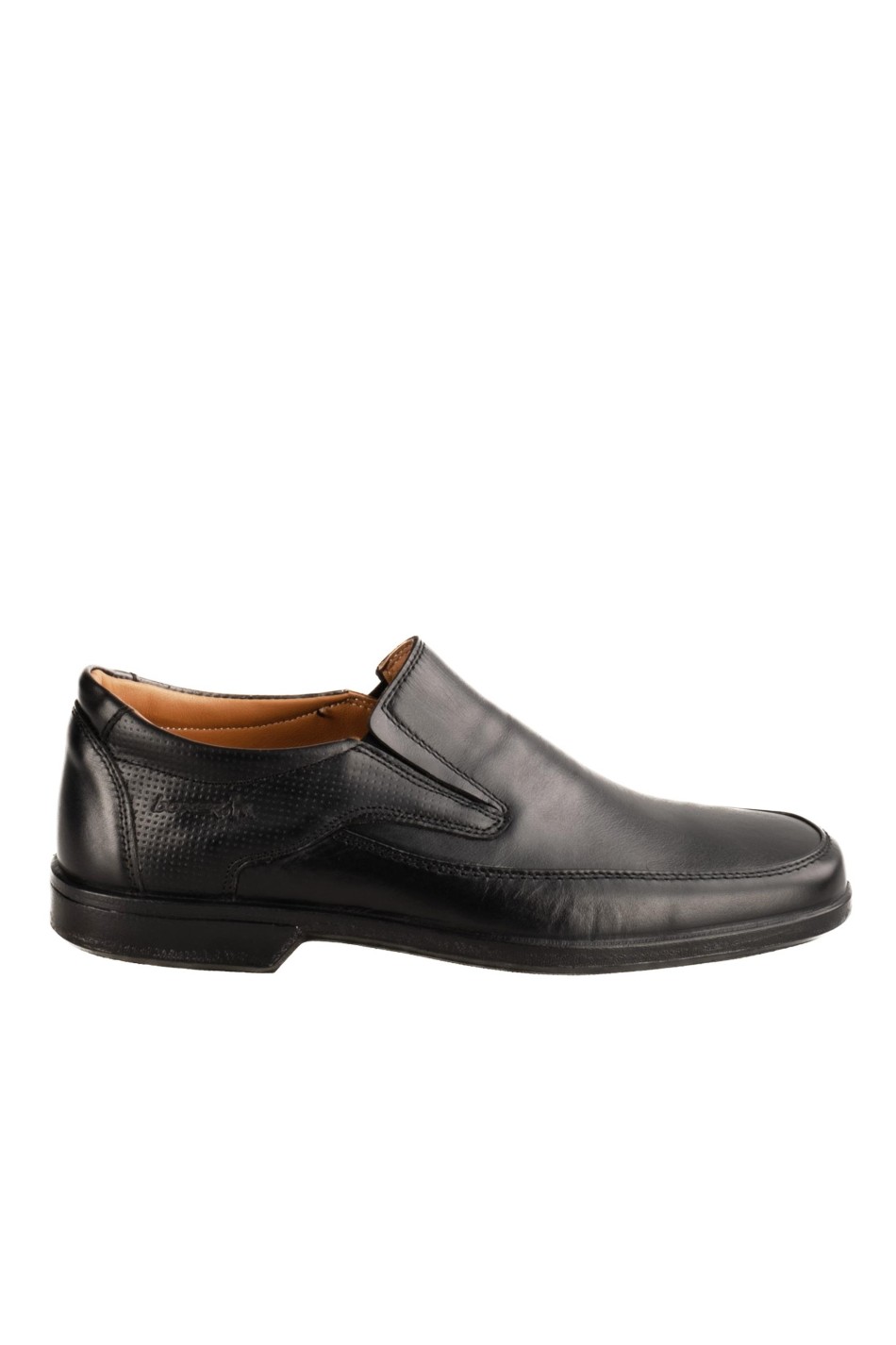 BOXER δερμάτινα ανατομικά loafers-μοκασίνια 031.10094-L ΜΑΥΡΟ