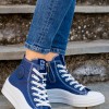 Refresh πάνινα sneakers με διπλή σόλα 395.170676-F ΜΠΛΕ