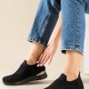 Slip-on sneakers τύπου κάλτσα 431.LY605-F ΜΑΥΡΟ