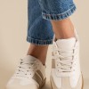 Street style sneakers με ρίγες 431.LY753-L ΜΠΕΖ