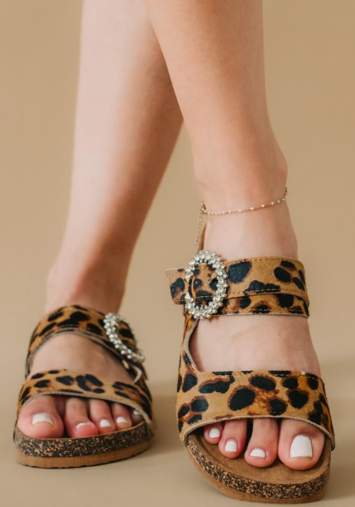 Fussbett animal print flatforms με δυο φάσες 330.S198-2-L ΤΑΜΠΑ