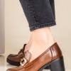 B-SOFT block-heeled loafers 405.2317-11-L ΚΑΦΕ