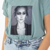 T-Shirt με Στάμπα 402.JLO-TSH ΠΡΑΣΙΝΟ