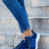 Υφασμάτινα running sneakers 330.LD25-F ΜΠΛΕ