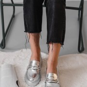 Chunky loafers με διακοσμητική αλυσίδα 330.D2722-L ΑΣΗΜΙ