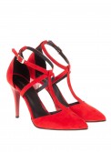 Suede γόβες 062.934-REDCASTOR