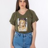 T-Shirt με Στάμπα 402.VINTAGE-TSH KHAKI