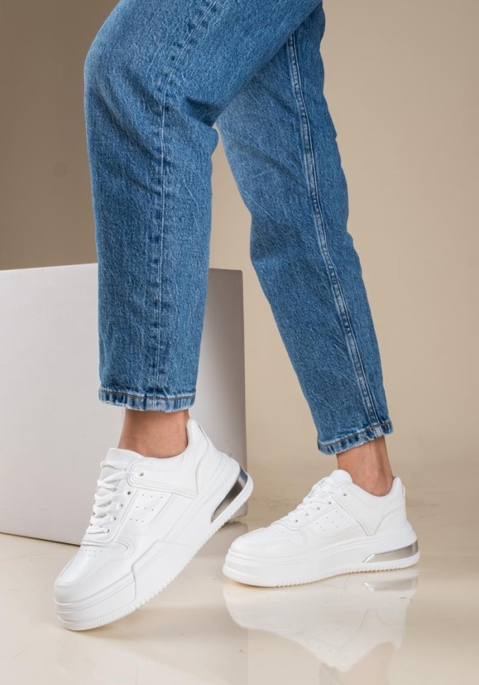 Casual sneakers σε συνδυασμό χρωμάτων 330.OX2337-L ΑΣΠΡΟ