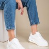 Casual sneakers σε συνδυασμό χρωμάτων 330.OX2337-L ΑΣΠΡΟ