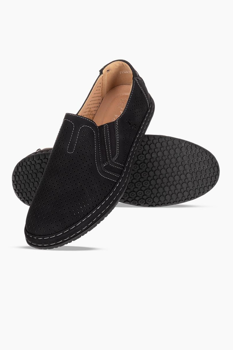 Ανδρικό slip-on casual 330.7703-NU ΜΑΥΡΟ