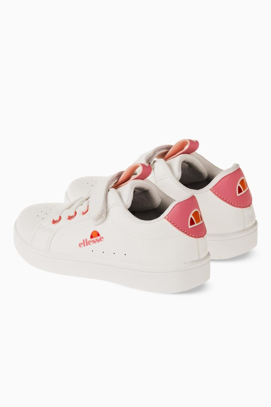 ELLESSE Παιδικό sneaker με velcro 034.494-G-L ΑΣΠΡΟ/ΡΟΖ