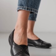 SABINO slip-on ανατομικό 028.SB1024-L ΜΑΥΡΟ