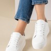 Δίσολα basic tennis sneakers 431.MS4036-L ΑΣΠΡΟ/ΜΑΥΡΟ