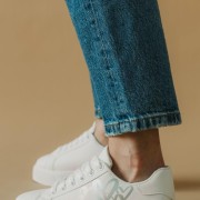 Δίσολα tennis sneakers με σχέδιο καρδιές 330.LY663-L ΑΣΠΡΟ