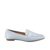 Flat loafers με φάσα 414.H2128-L ΜΠΛΕ