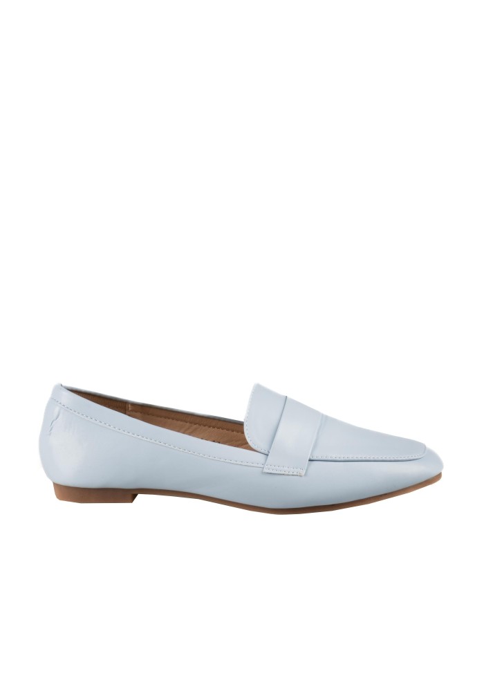 Flat loafers με φάσα 414.H2128-L ΜΠΛΕ