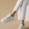 Δίπατα metallic sneakers με τρουκς 330.BK12-L ΑΣΗΜΙ