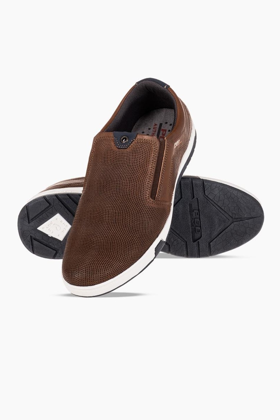 Ανδρικό slip-on casual 365.170422-L ΚΑΦΕ