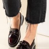 Loafers λουστρίνι με διακοσμητικό φιογκάκι 330.5301-LU ΜΠΟΡΝΤΩ